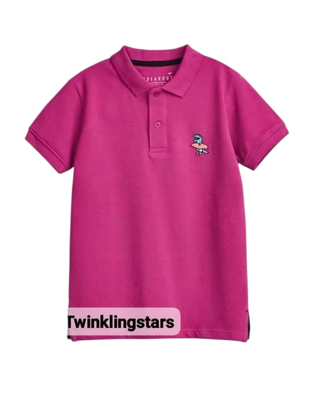 Magenta polo tshirt