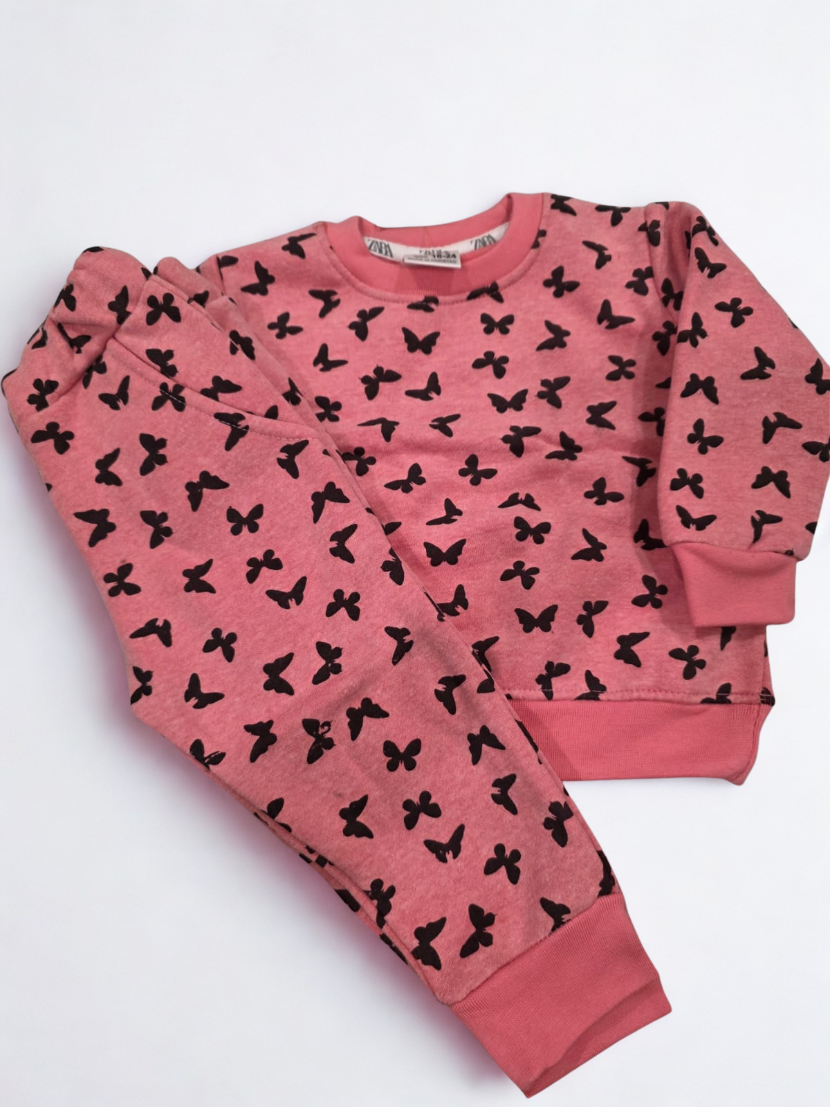 Peach butterfly tracksuit