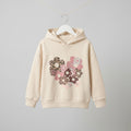 Peacock Floral Sequence Hoodie