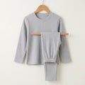 Light Gray Plain Ribbed Suit