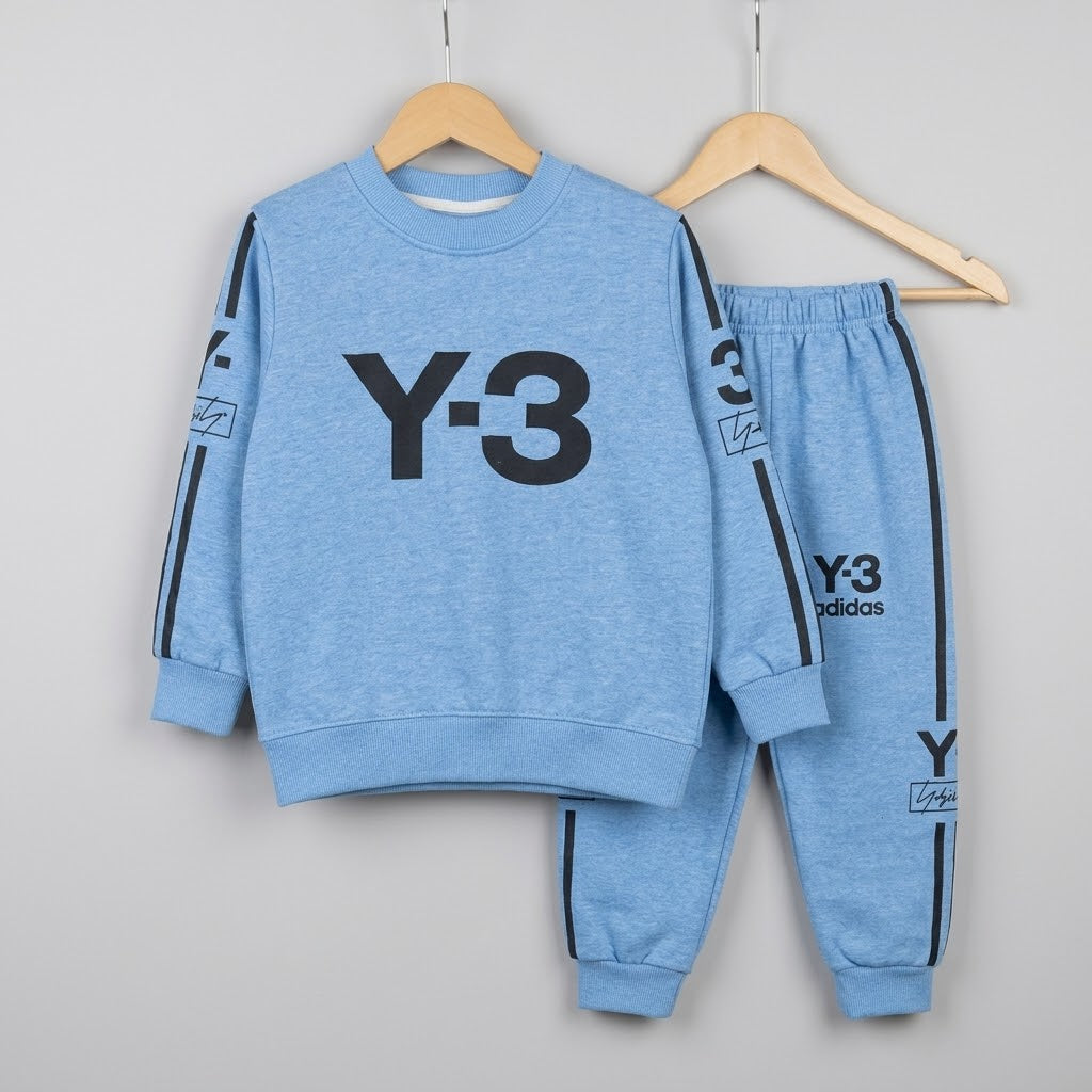 Blue Y-3 Fleece Tracksuit