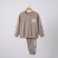 MIU Beige Fleece Tracksuit
