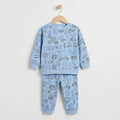 Cars In Light Blue Fleece Tracksuit