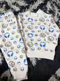 White Headphones Fleece Tracksuit