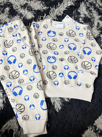 White Headphones Fleece Tracksuit