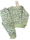 Floral Green Fleece Tracksuit