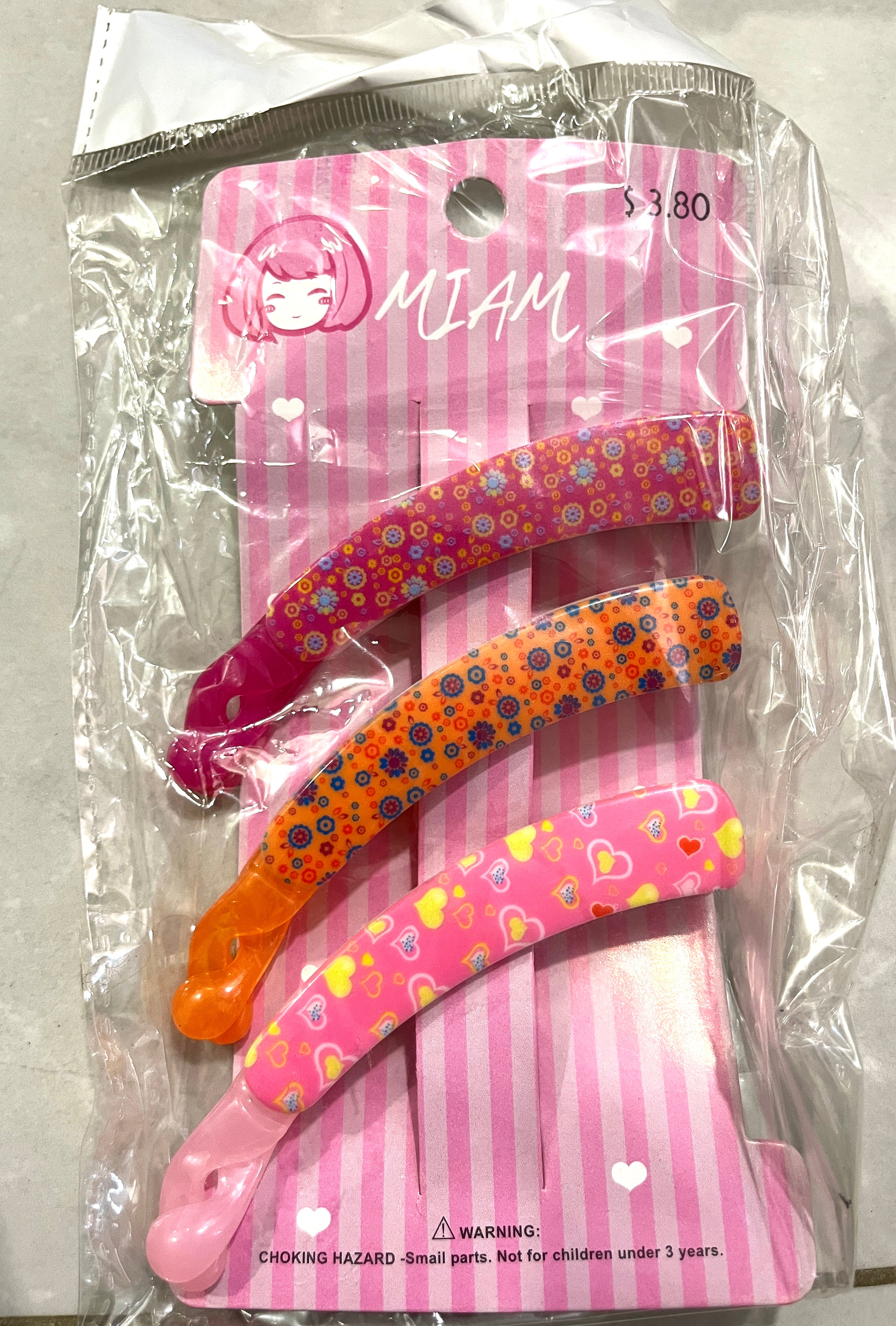 Pack of banana clips