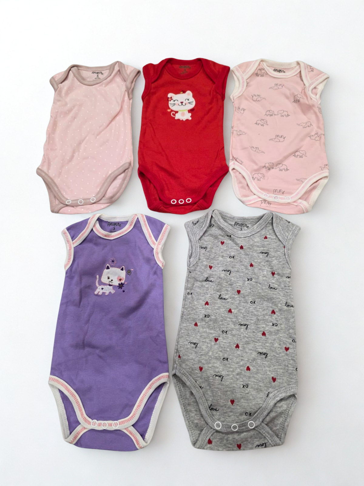 Pack of 5 rompers