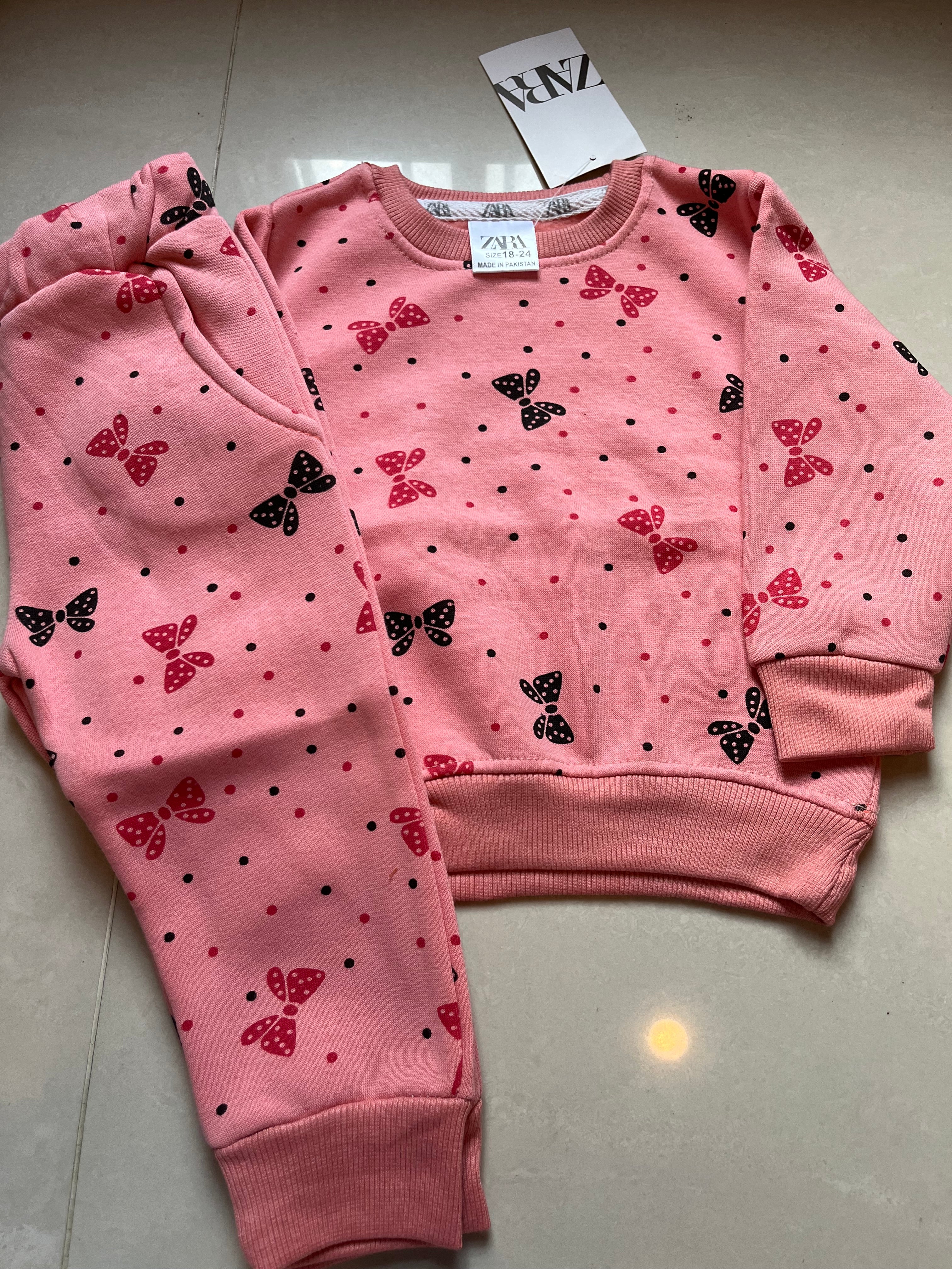 Pink bow tracksuit