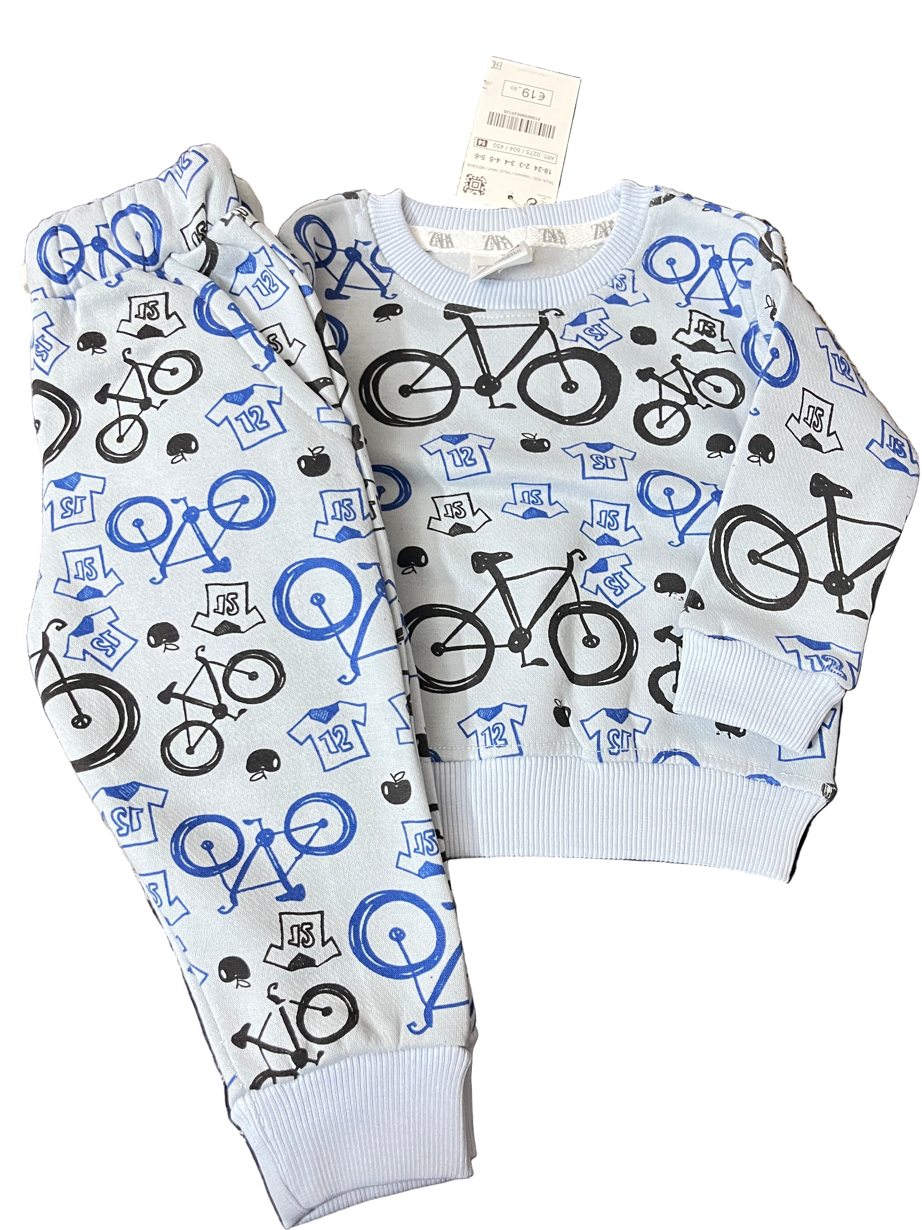 Blue bicycle tracksuit