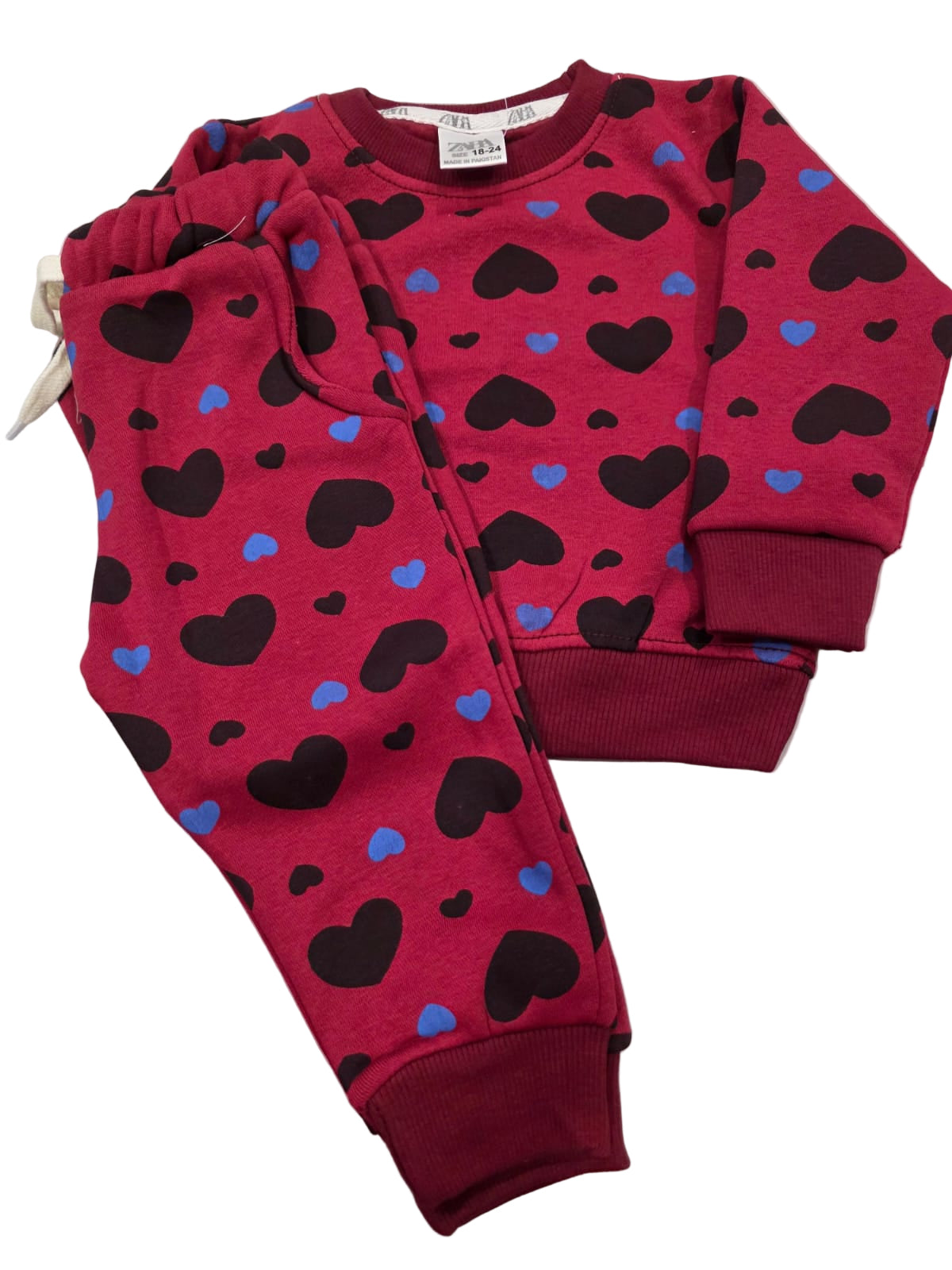 Red hearts tracksuit