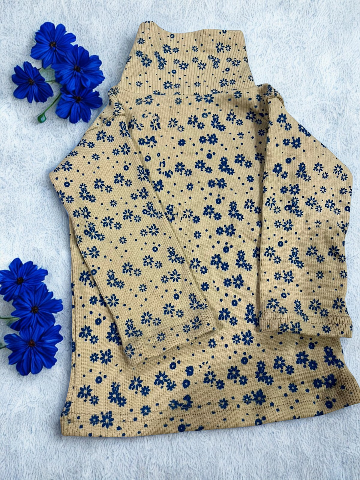 Floral highneck