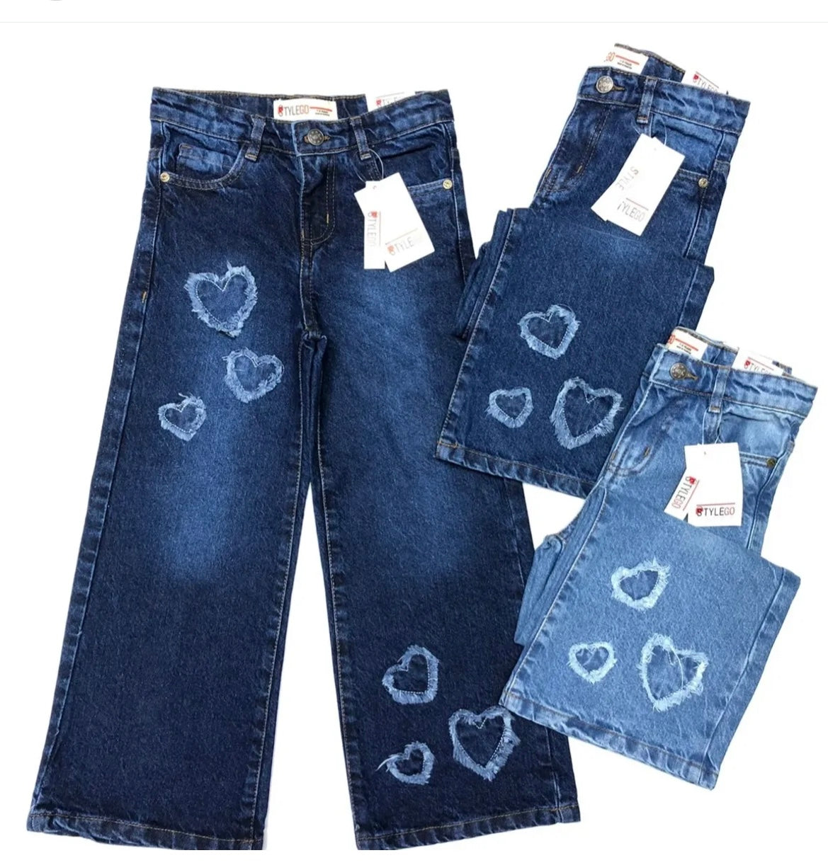Denim heart jeans