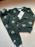 Dark Green Fleece Tracksuit