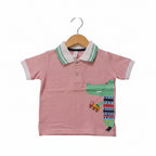 Little Miles Pink Polo Tshirt
