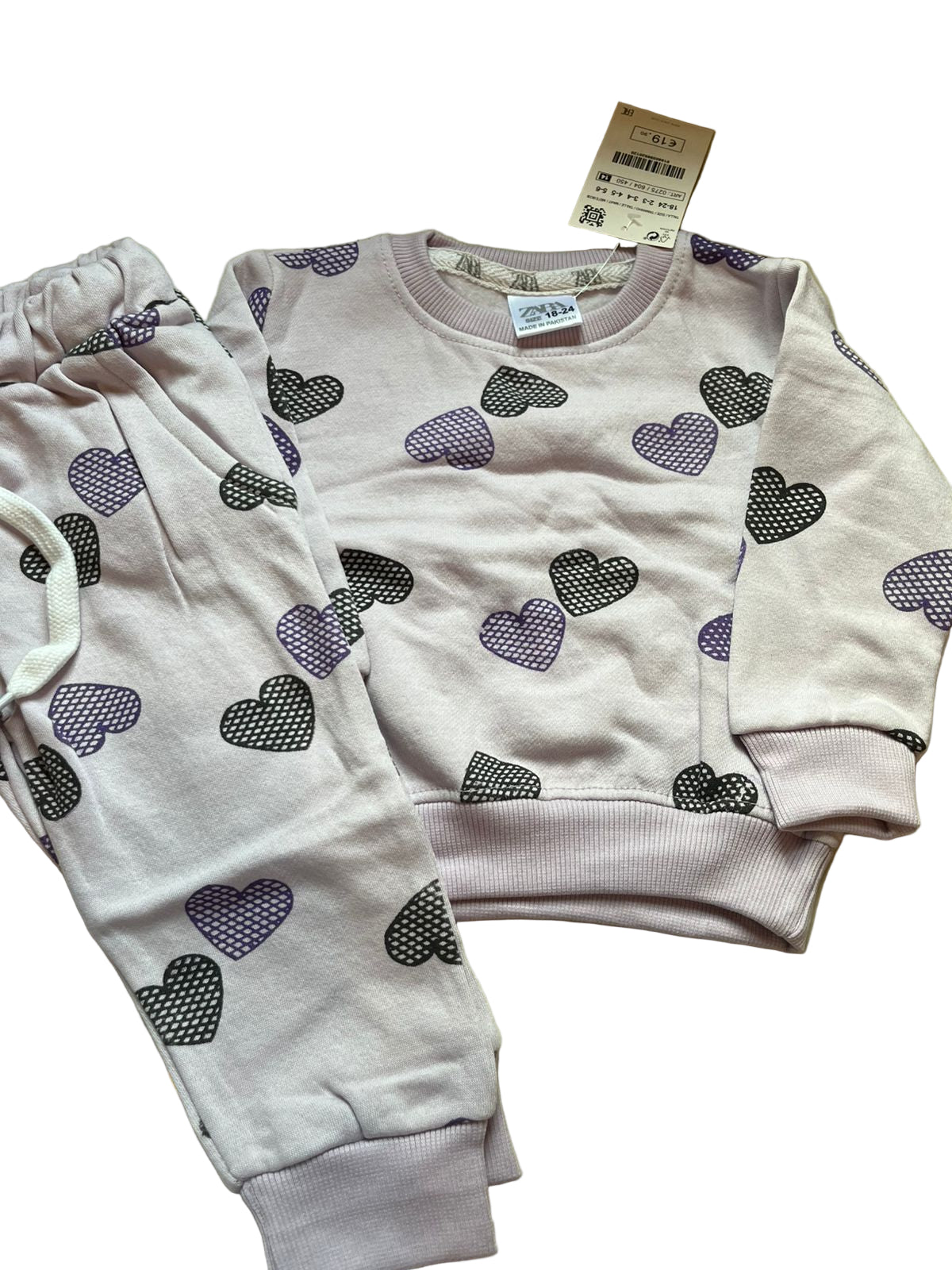 Purple hearts tracksuit