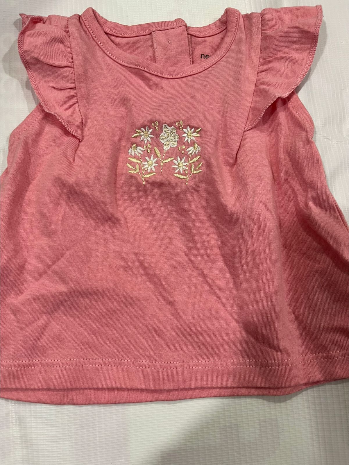 Pink floral tshirt