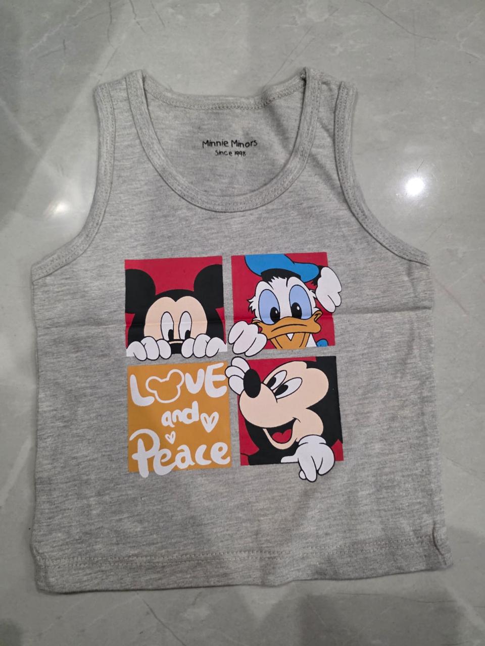 Grey sleeveless tshirt