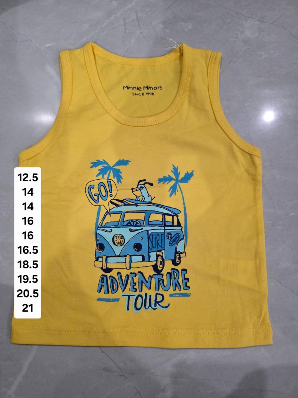 Yellow sleeveless tshirt