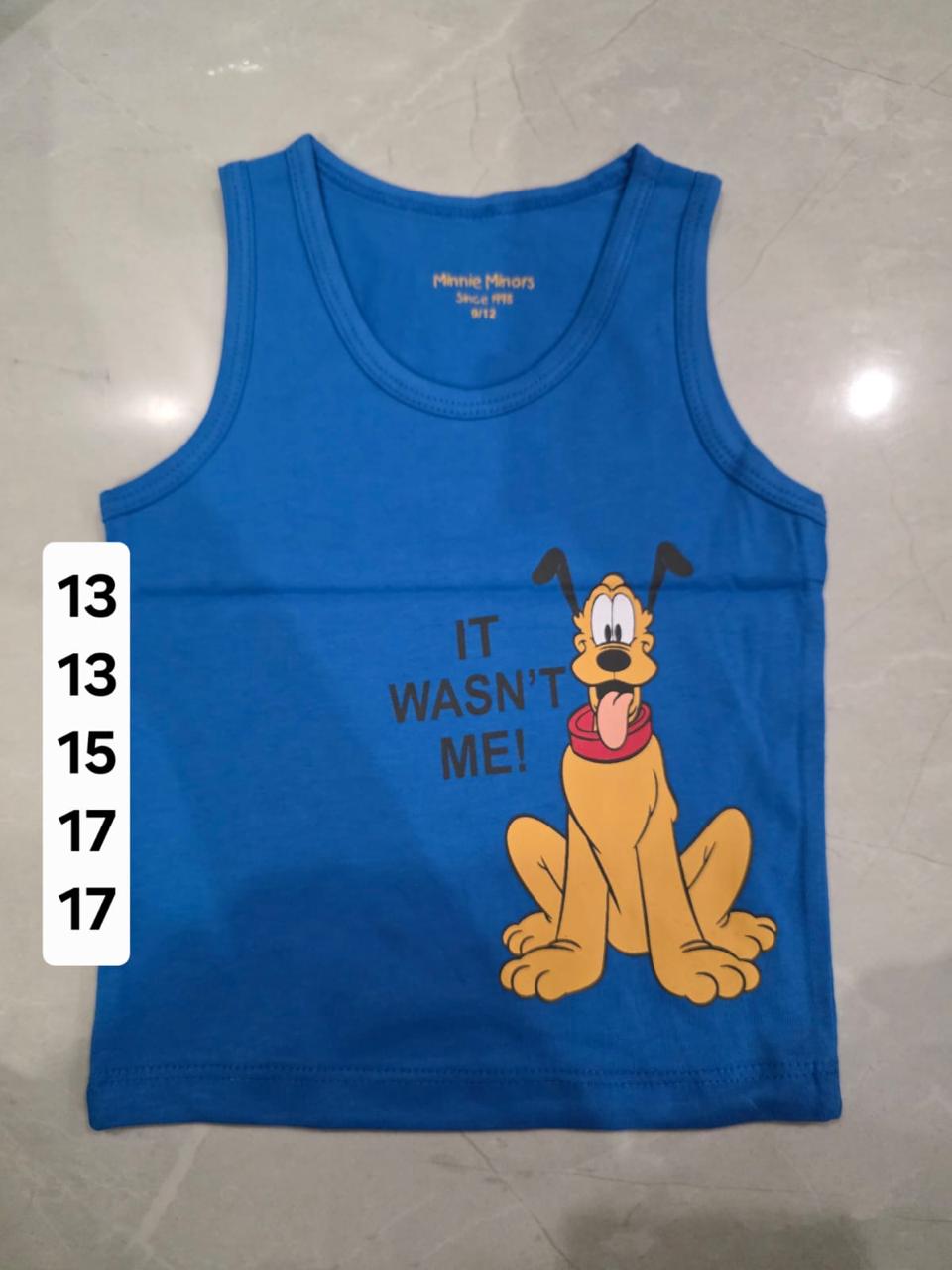 Blue sleeveless tshirt