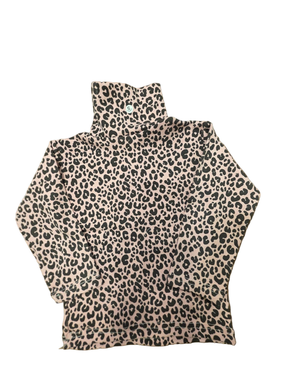Pink cheetah highneck
