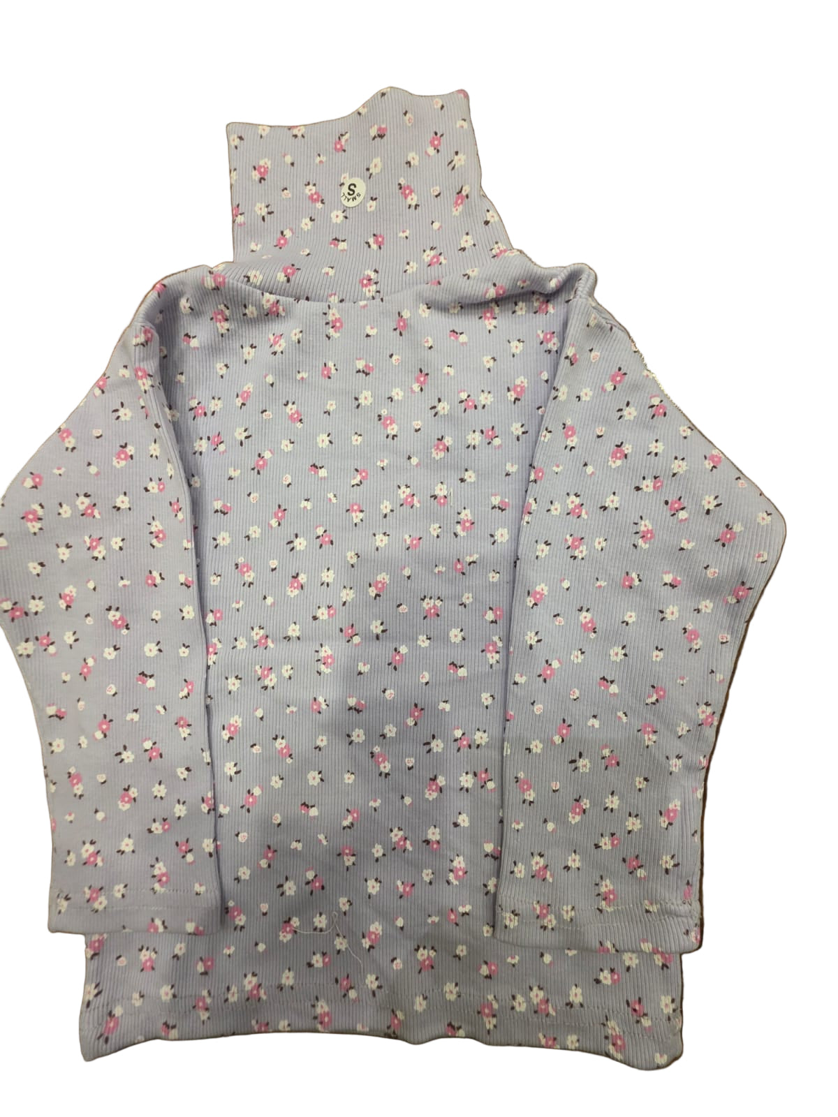Lilac floral highneck