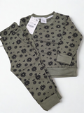 Floral Green Fleece Tracksuit