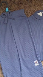 Round Neck Ribbed Suit