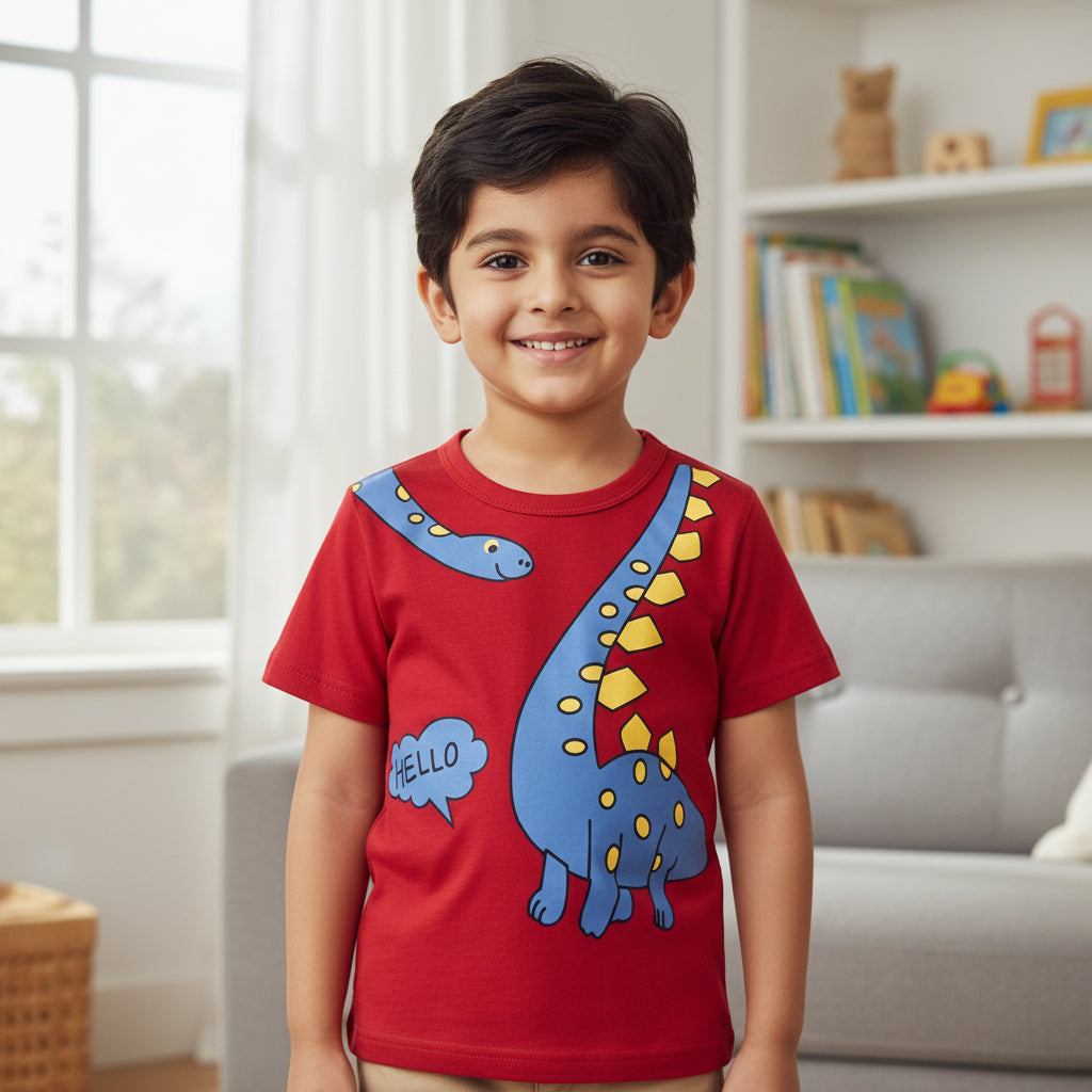 Dino Red Tshirt