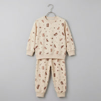 Brown Cars Fleece Tracksuit