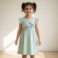 Minty Green Cotton Jersey Frocks