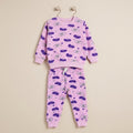 Butterfly In Purple Fleece Tracksuit