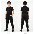 Cargo Fleece Black Trousers