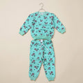 Green Floral Fleece Tracksuit