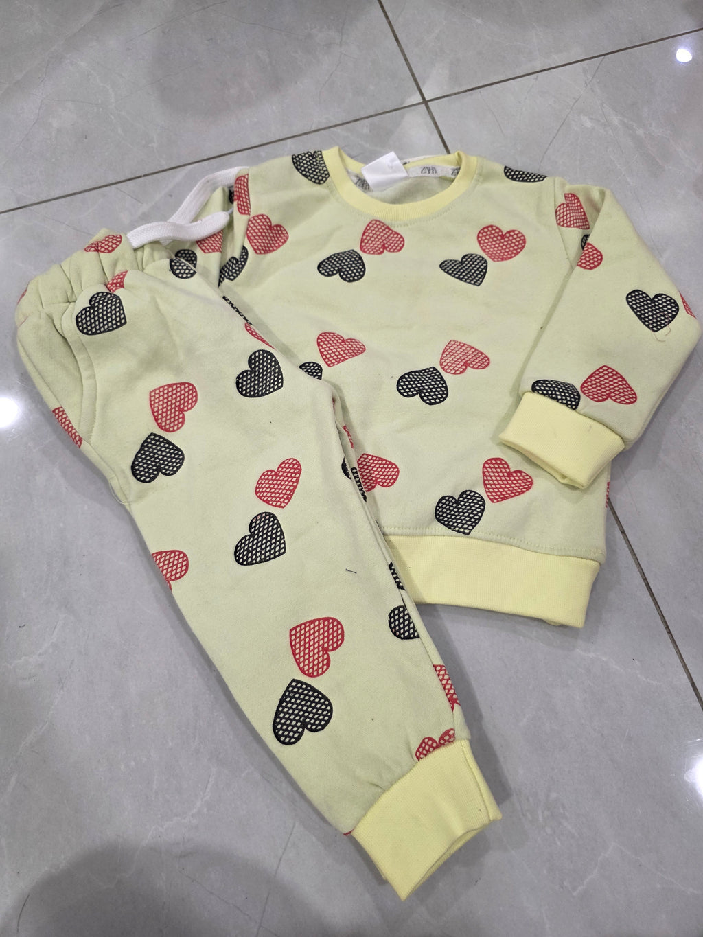 Yellow Hearts Fleece Tracksuit