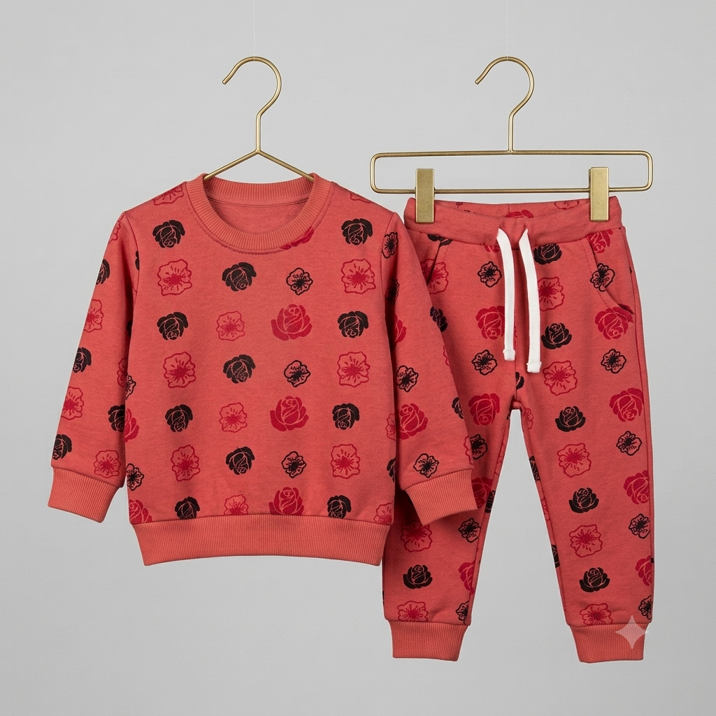 Floral Fleece Tracksuit
