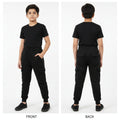Cargo Fleece Black Trousers