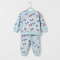 Floral Blue Fleece Tracksuit