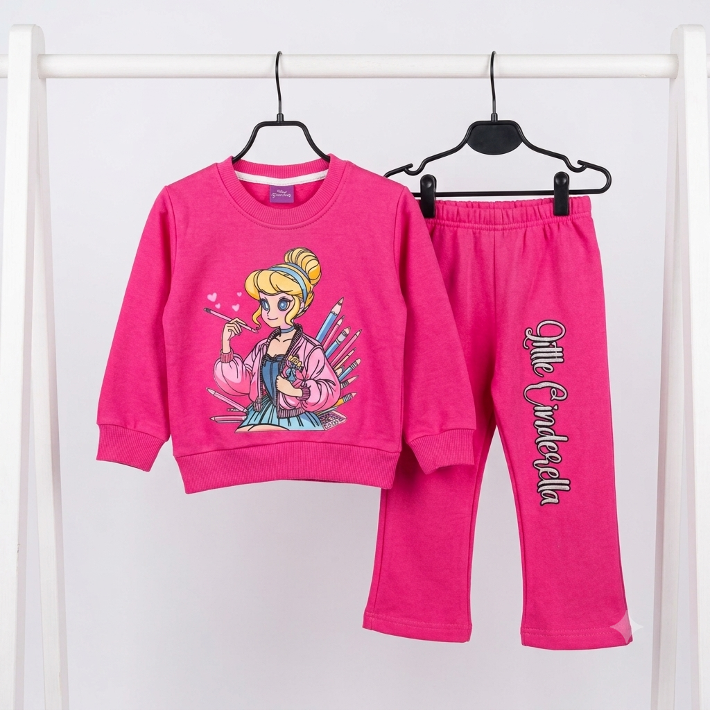 Pink Doll Fleece Flapper Style Tracksuit