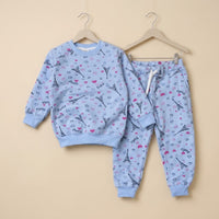 Eiffel Blue Fleece Tracksuit