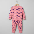 Butterfly In Dark Pink Fleece Tracksuit