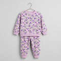Lilac Hearty Leaf Fleece Tracksuit
