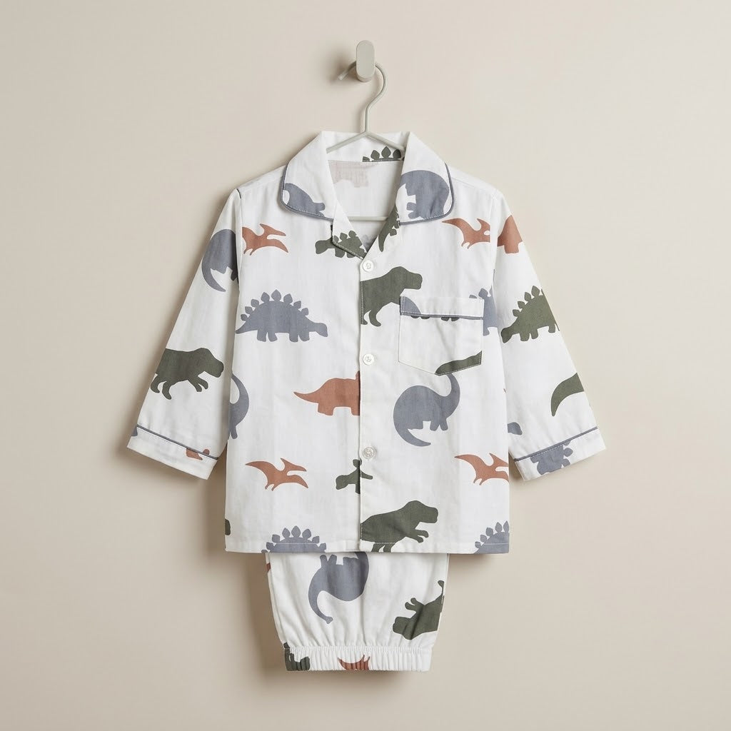Dino Cotton Nightsuit