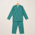 Green Eiffel Full Sleeves Cotton Jersey Nightsuit