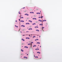 Dark Pink Fleece Tracksuit