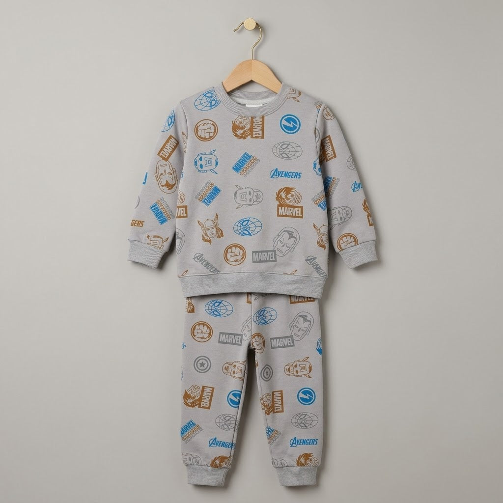 Marvel Gray Fleece Tracksuit