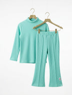 Round Neck Ribbed Suit