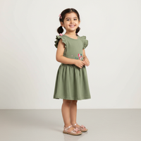 Green Cotton Jersey Frocks