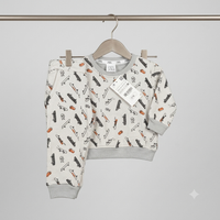 Beige Skateboard Fleece Tracksuit