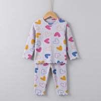 Light Purple Hearts Lounge Set